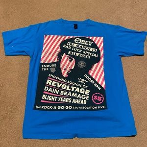 Obey Blue T-shirt-XL